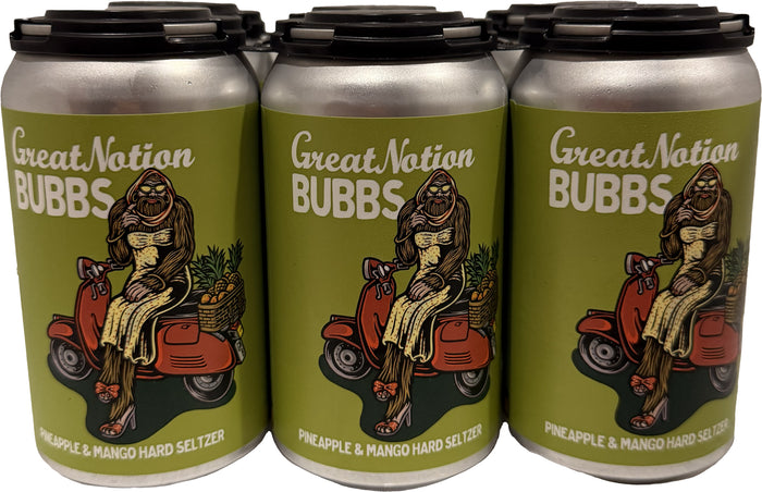 Great Notion Bubbs Pineapple & Mango Seltzer 6pk 12oz