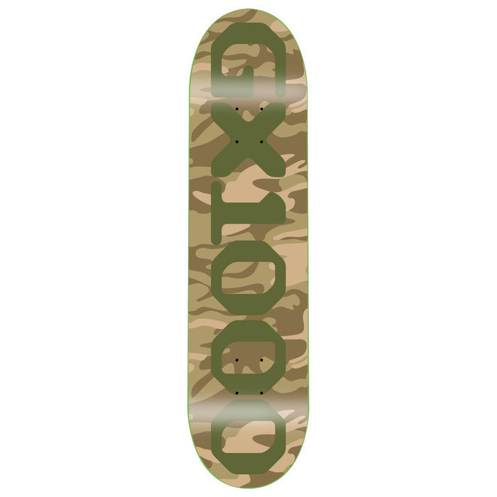 GX1000 OG Logo Camo Green 8.625" Skateboard Deck