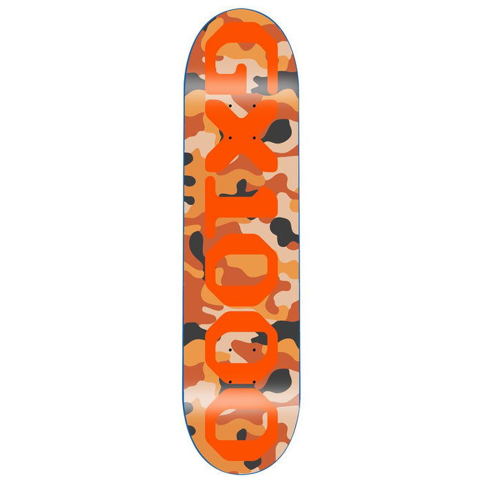 GX1000 OG Logo Camo Orange 8.75" Skateboard Deck