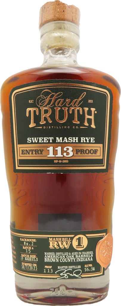 Hard Truth Sweet Mash Rye Whiskey 750ml