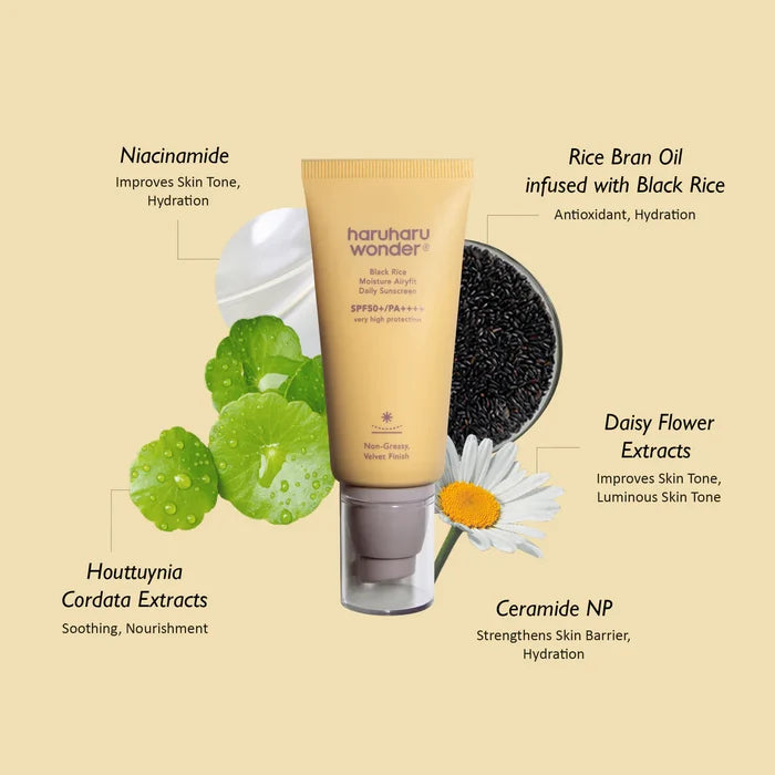 HARUHARU WONDER - Black Rice Moisture Airyfit Daily Sunscreen