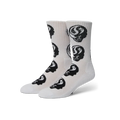 HUF Astral Skull White Crew Sock