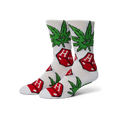 HUF Dice Buddy White Crew Sock