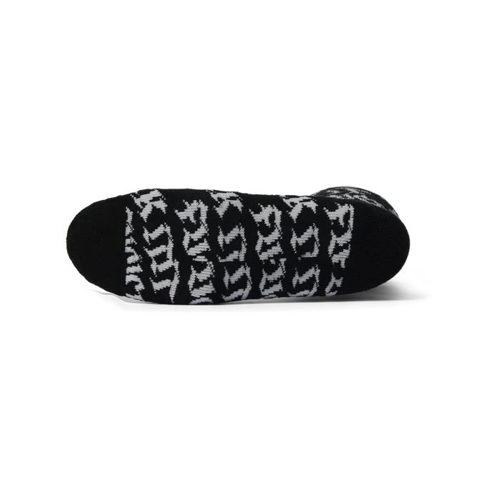 HUF Fuck It Old Style Black Crew Sock