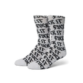 HUF Fuck It Old Style White Crew Sock
