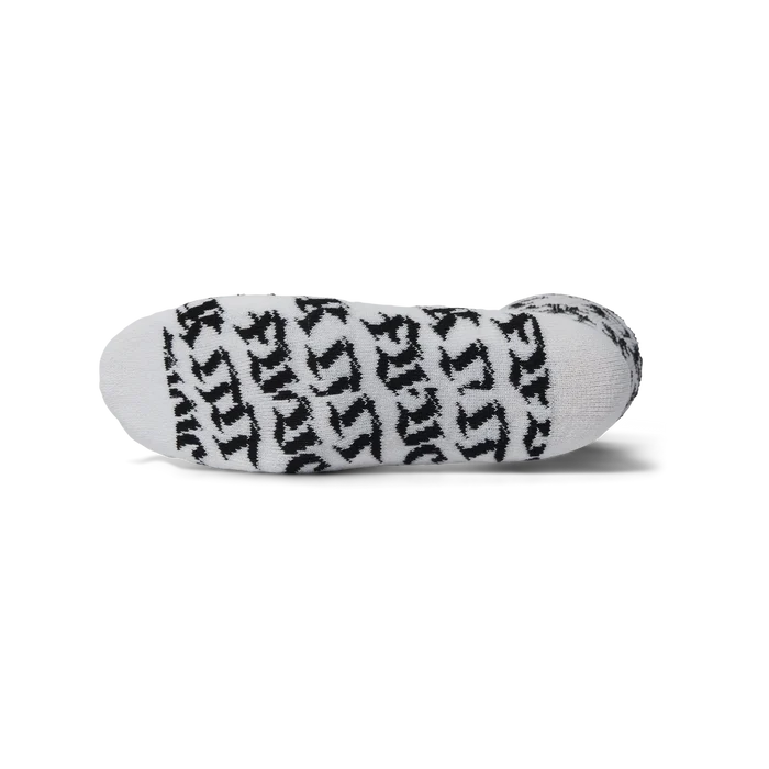 HUF Fuck It Old Style White Crew Sock