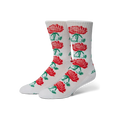 HUF Fuck It Rose White Crew Sock