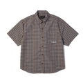 HUF Galaxy Plaid Dark Brown S/s Woven Shirt