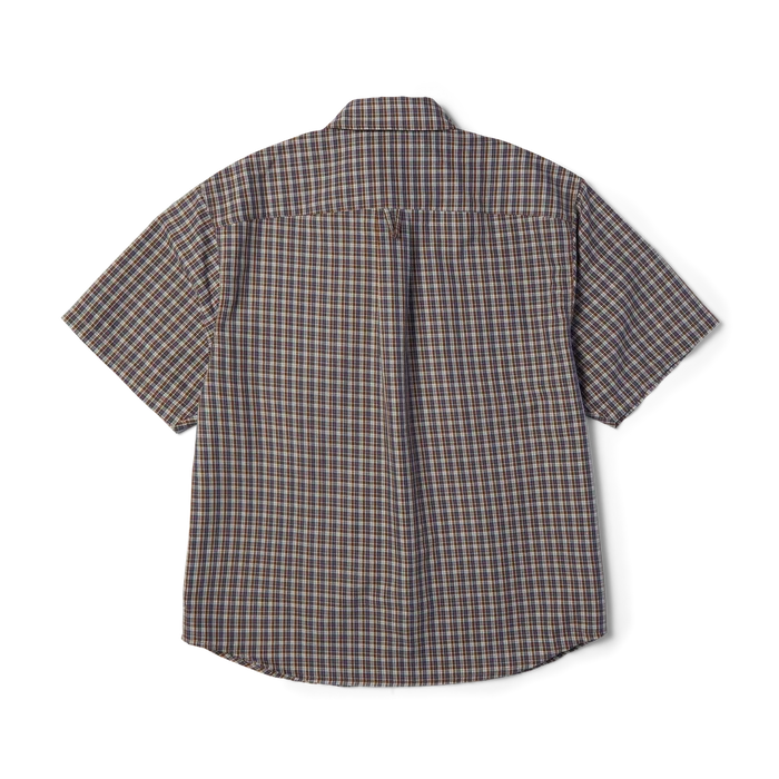 HUF Galaxy Plaid Dark Brown S/s Woven Shirt