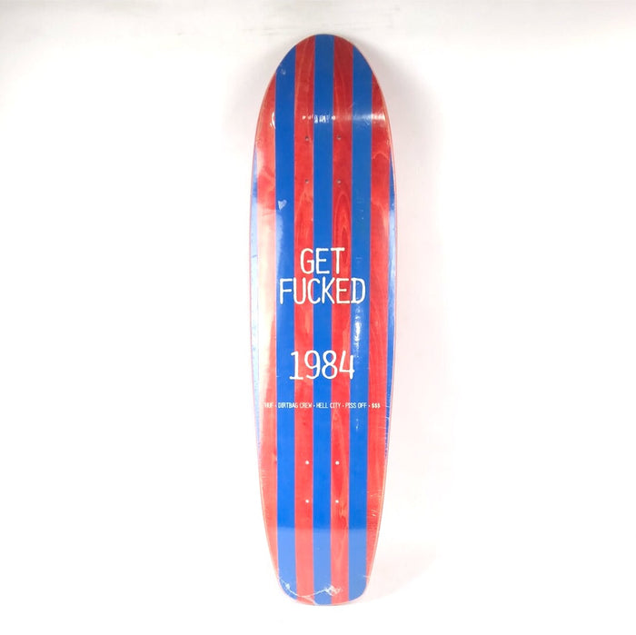 HUF Get Fucked Cruiser Red/Blue 8.75" Skateboard Deck