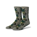 HUF Green Buddy Nitro Heather Grey Sock