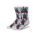 HUF Green Buddy Nitro White Sock