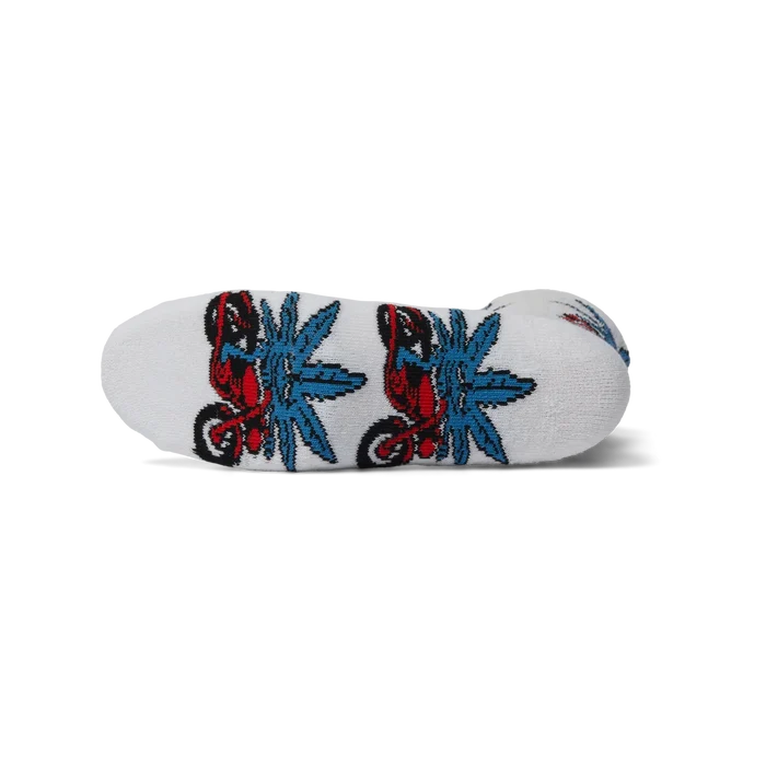 HUF Green Buddy Nitro White Sock