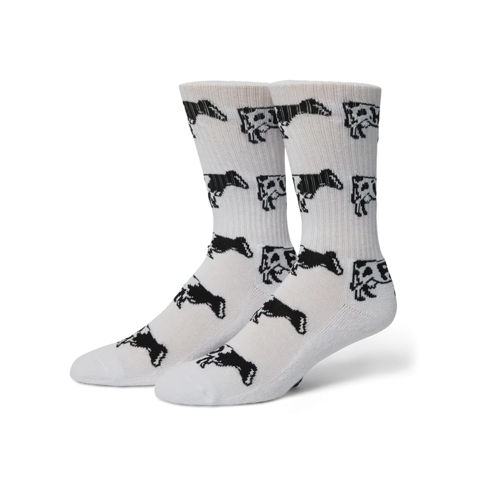 HUF Moo White Crew Sock