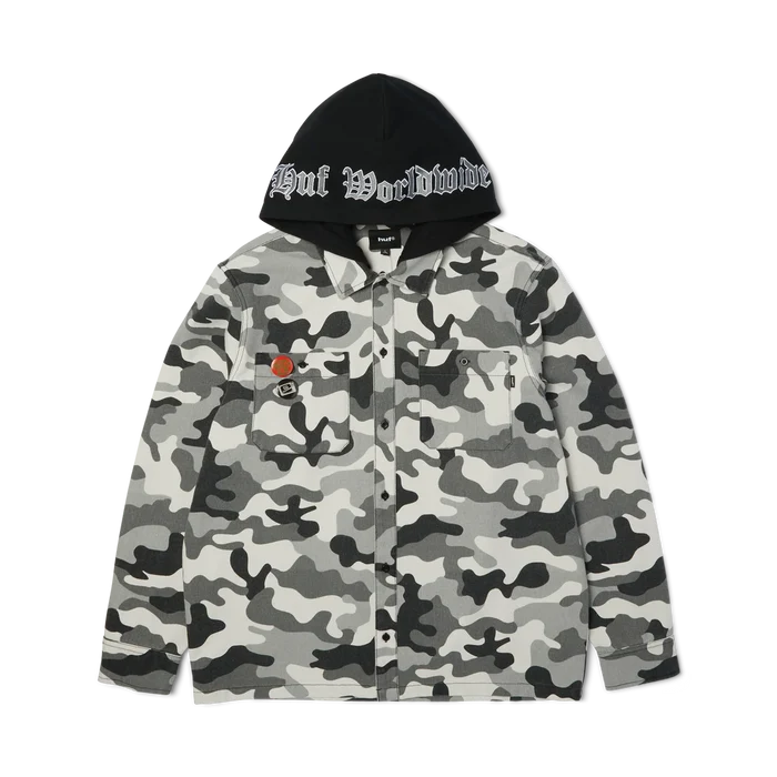 HUF Olympia Camo Hooded Overshirt