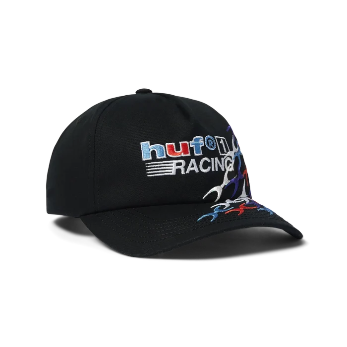 HUF One Racing Black 5 Panel Hat