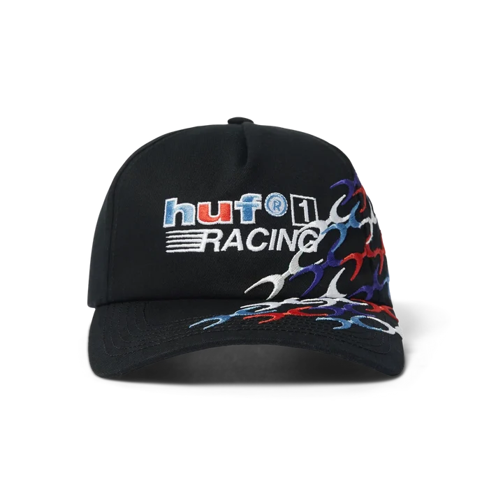 HUF One Racing Black 5 Panel Hat