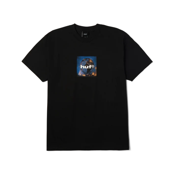 HUF Unisphere Black S/s Shirt