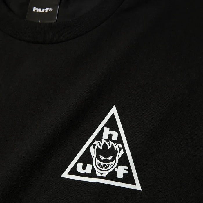HUF x Spitfire Sticker Triple Triangle Black S/s Shirt