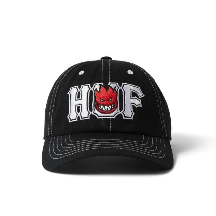 HUF x Spitfire Union Black Snapback Hat