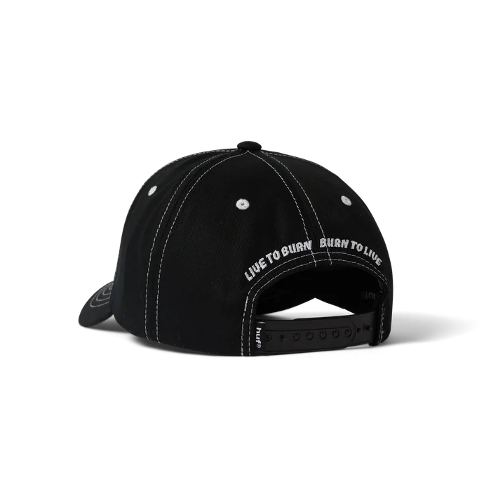 HUF x Spitfire Union Black Snapback Hat