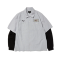 HUF x Spitfire Union Work Shirt Black / White L/s Shirt