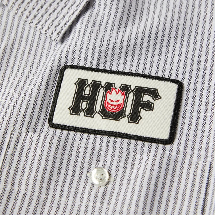 HUF x Spitfire Union Work Shirt Black / White L/s Shirt