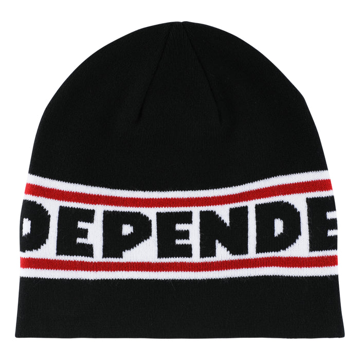 Independent Bar Logo Black Skull Cap Beanie