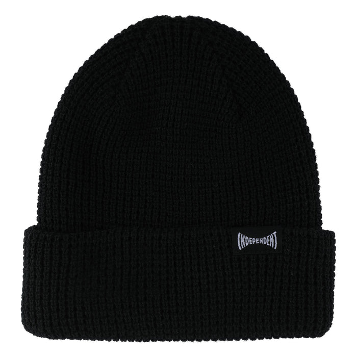 Independent Built to Grind Black Waffle Beanie