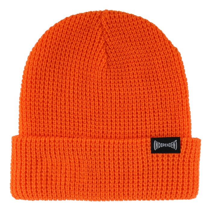 Independent Built to Grind Orange Waffle Beanie