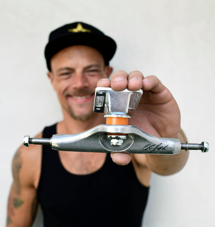 Independent Stage 11 Forged Titanium Chris Joslin Sticker Slap Pro Polished Silver Skateboard Truck
