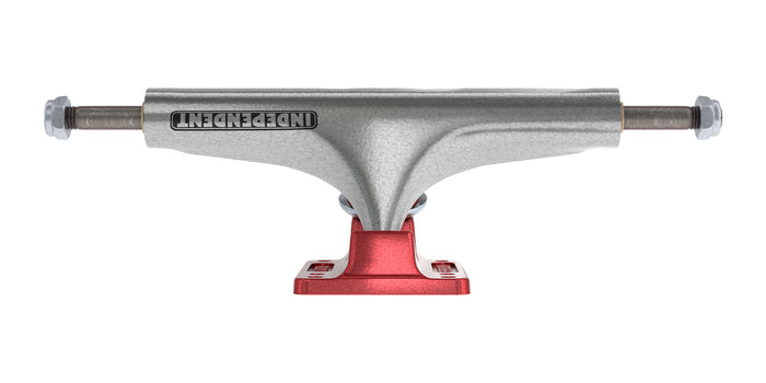 Independent Stage 4 Hollow Bar Logo Silver Ano Red Skateboard Truck