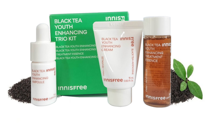 INNISFREE - Black Tea Youth Enhancing Trio Kit