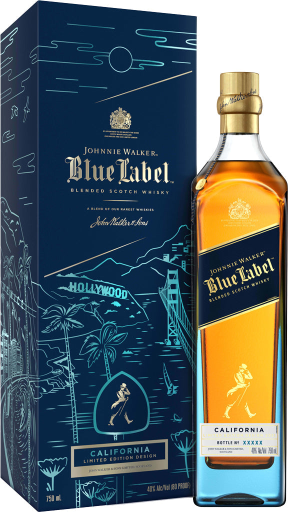 Johnnie Walker Blue Label California Edition Blended Scotch Whisky 750ml