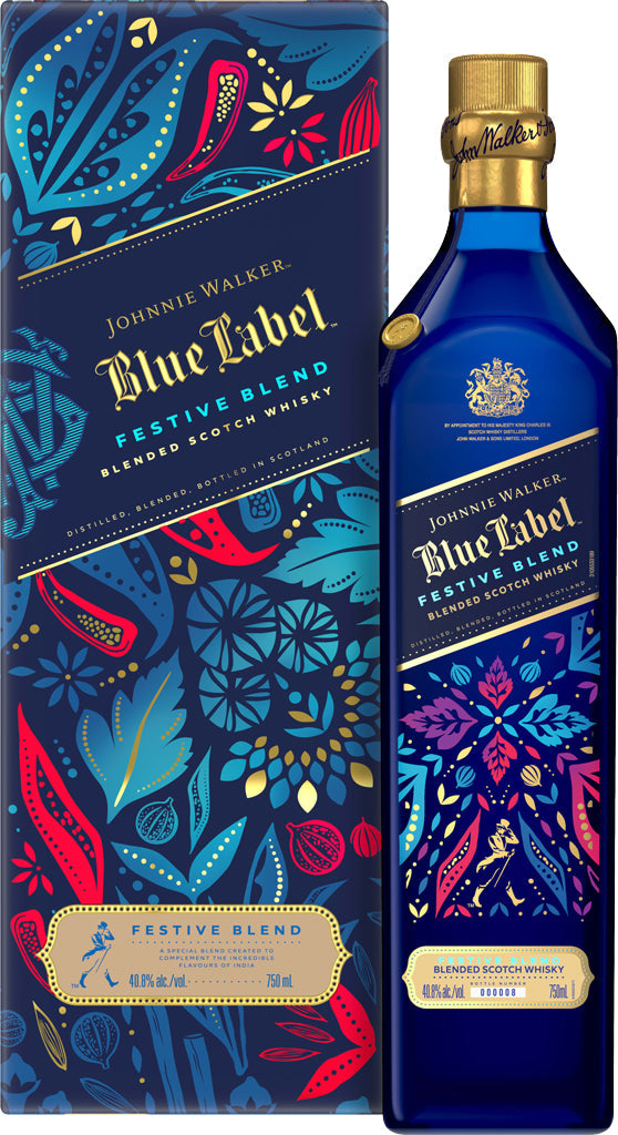 Johnnie Walker Blue Label Festive Blend Blended Scotch Whisky 750ml