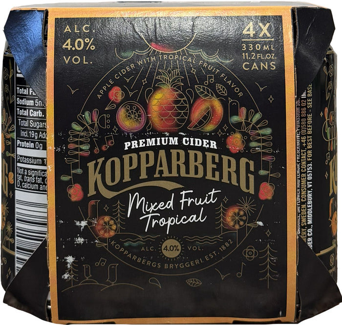 Kopparberg Mixed Fruit Tropical Cider 12oz 4pk Cans