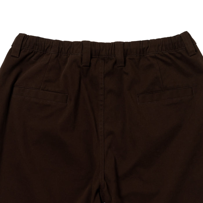 Krooked Eyes Twill Short Brown Shorts