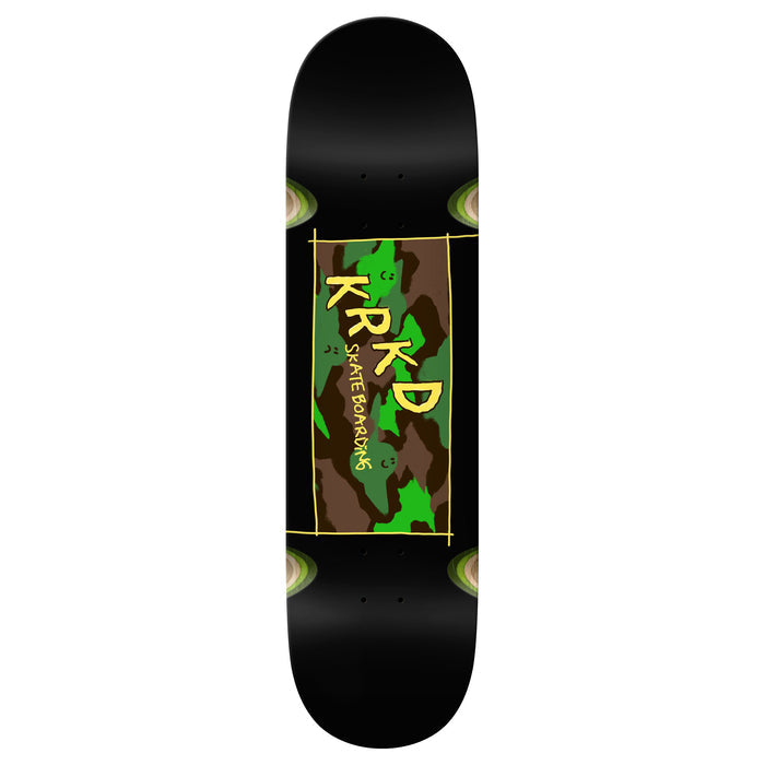 Krooked Kamo (Wheel Wells) 8.25" Black Skateboard Deck