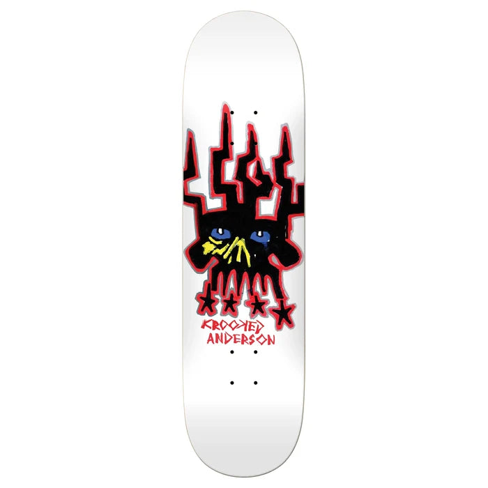 Krooked Manderson Skull King 8.38" Skateboard Deck