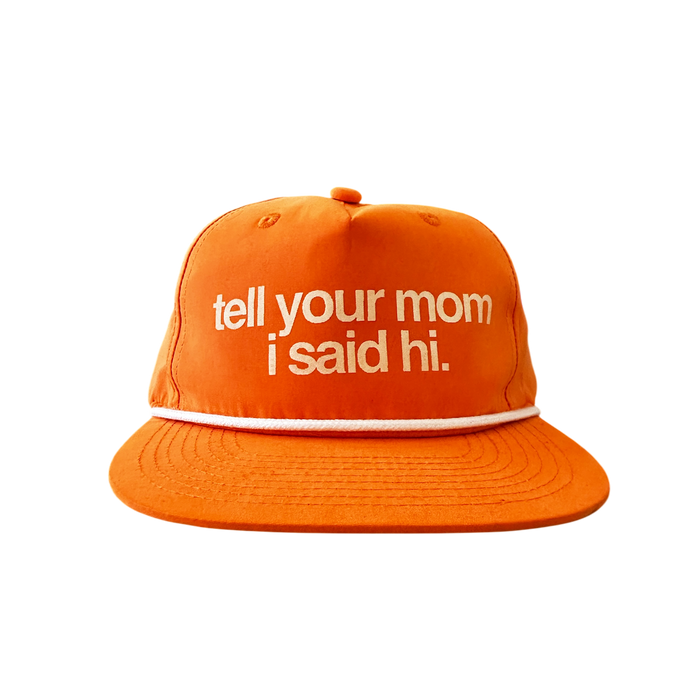 Lamebrain Just Being Friendly - Orange Snapback Hat