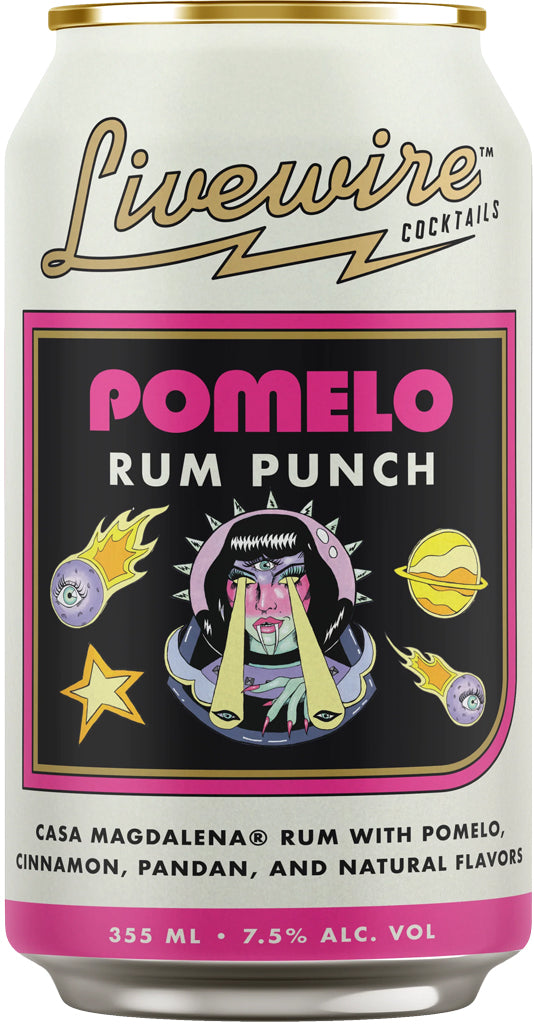 Livewire Pomelo Rum Punch 4pk Cans