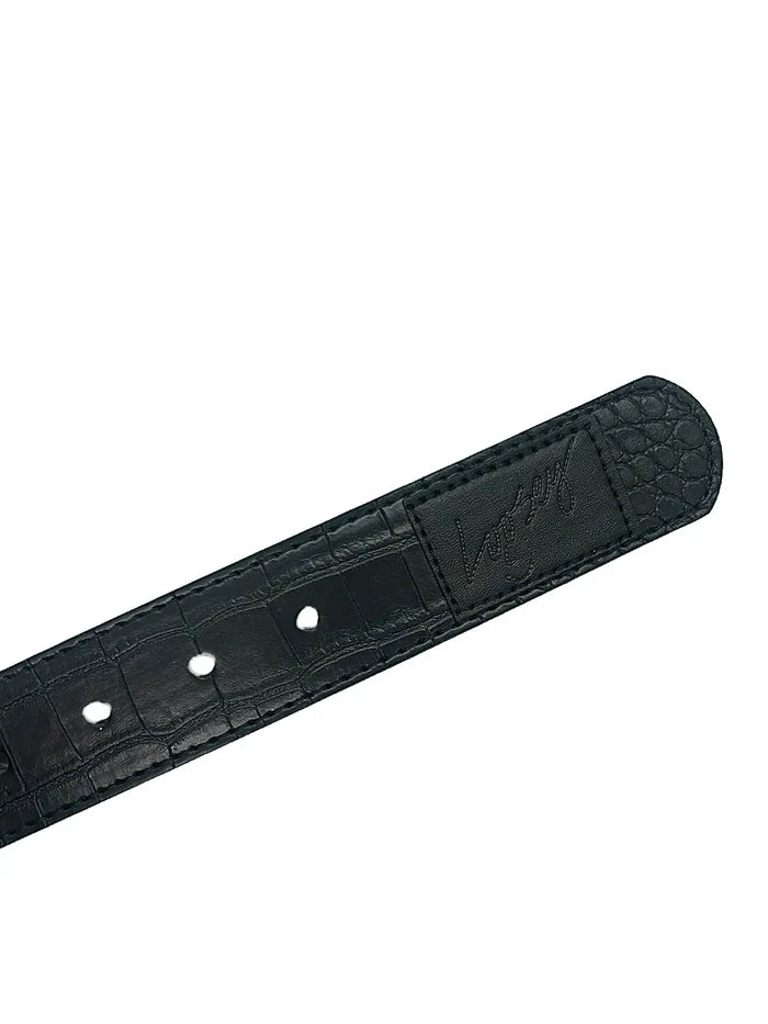 Loosey Black Croc Belt