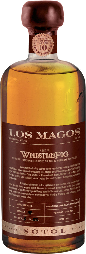 Los Magos Sotol Whistlepig Edition #1 750ml