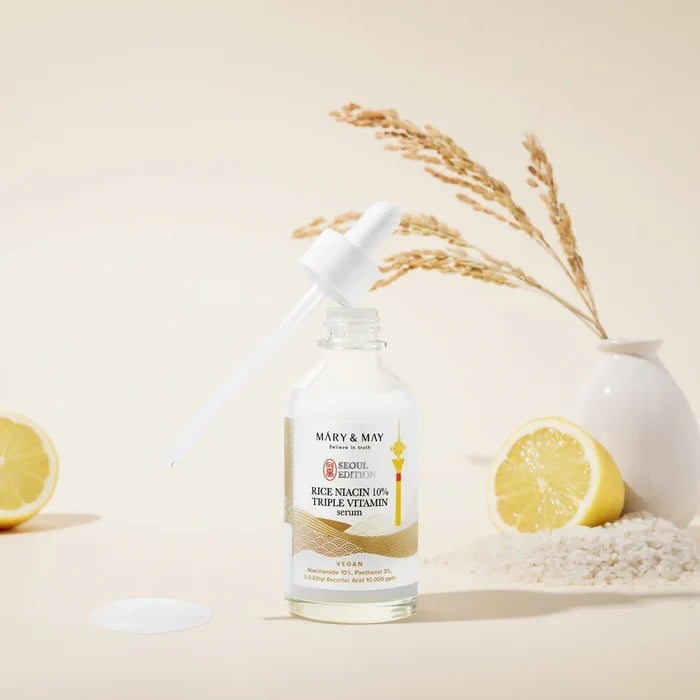 MARY & MAY - Rice Niacin 10% Triple Vitamin Serum