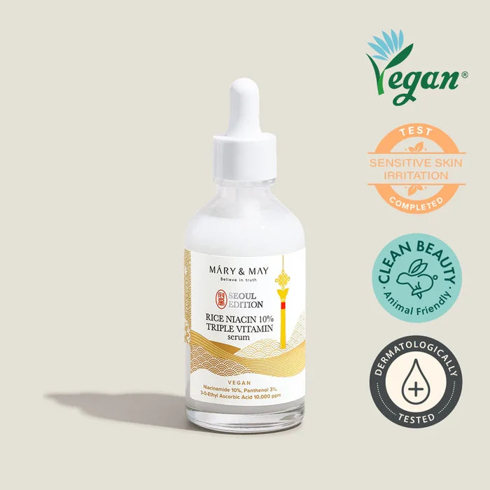 MARY & MAY - Rice Niacin 10% Triple Vitamin Serum