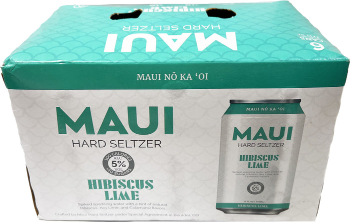Maui Hard Seltzer Hibiscus Lime 6pk Cans