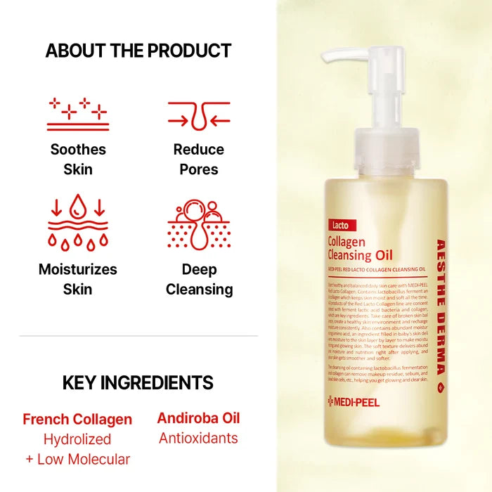MEDI-PEEL - Red Lacto Collagen Cleansing Oil 2.0