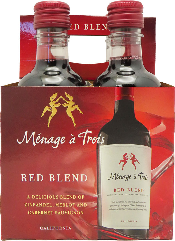 Menage A Trois Red Blend 187ml 4pk