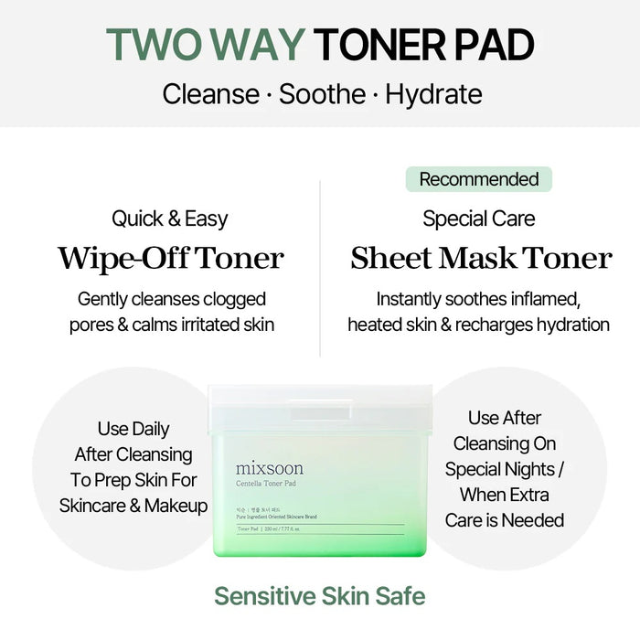 MIXSOON - Centella Asiatica Toner Pad 180ml