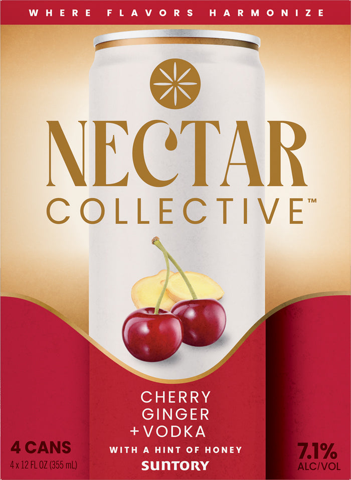 Nectar Collective Ginger Cherry Vodka 4pk Cans
